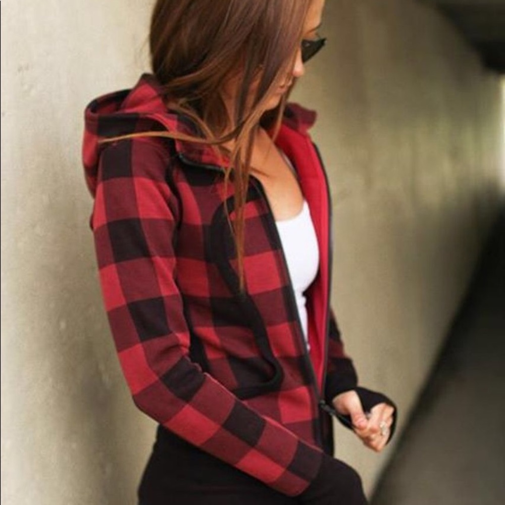 Plaid lululemon hoodie